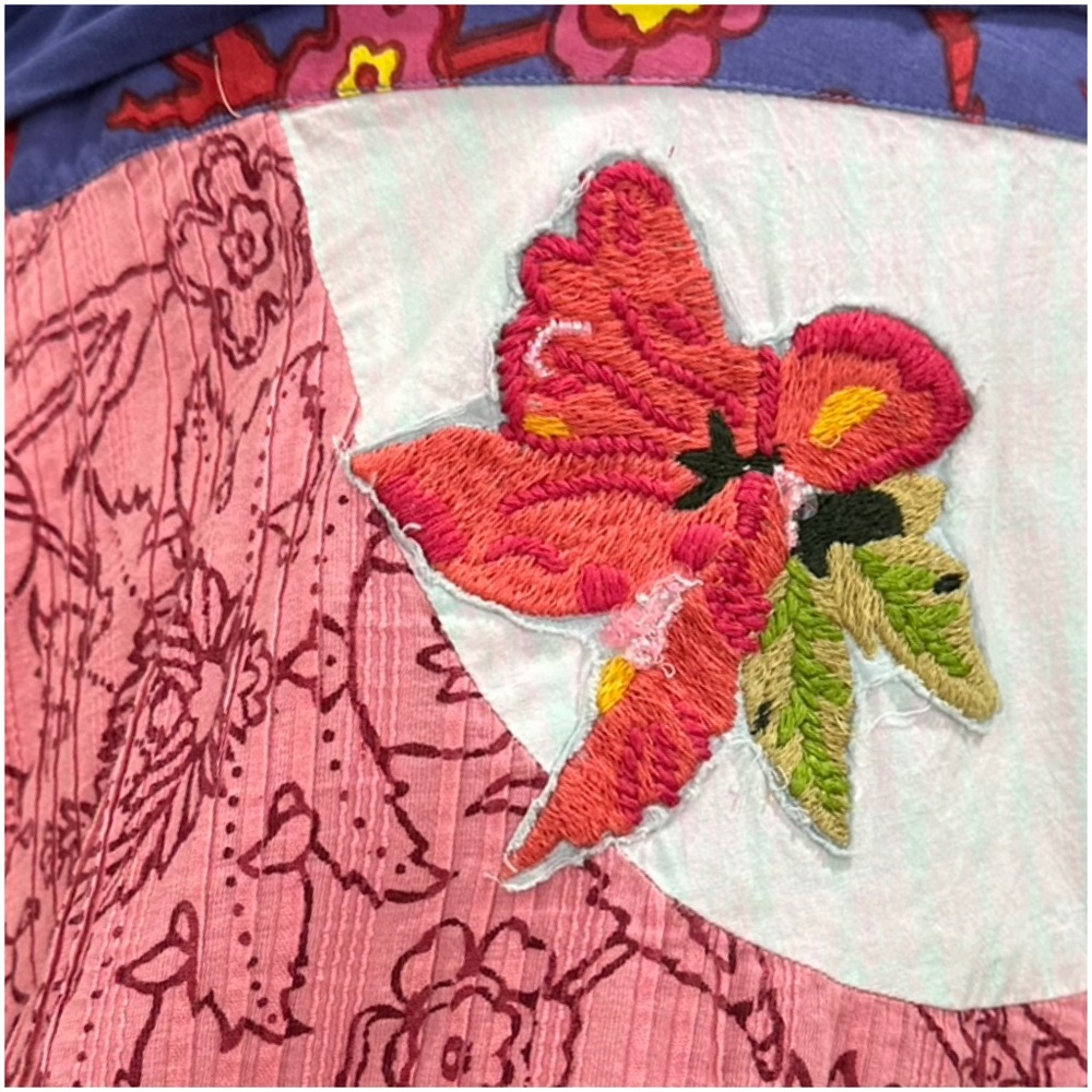 2005 Anthro Patchwork Boho Skirt By Aquarius - image 8